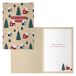 DOHE - Kerstkaarten - Verpakking van 6 stuks - Afmetingen: 11,5 x 17 cm (gesloten) - Inclusief envelop voor het opbergen van de kaart - Model Town