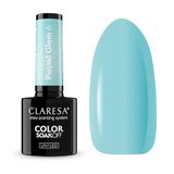 Claresa Nail Hybride Nagellak Pastel Glam 06 Blauw met Stuifmeel 5g