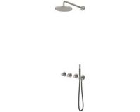 Hotbath Cobber X IBSX70 inbouw regendoucheset thermostatisch met 2 stopkranen