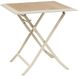 Hespéride Opvouwbare tuintafel AZUA Beige Aluminium/Glas Vierkant