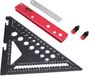 Merkloos / Sans marque Timmerman Vierkant 3-in-1 Hoek Meetgereedschap