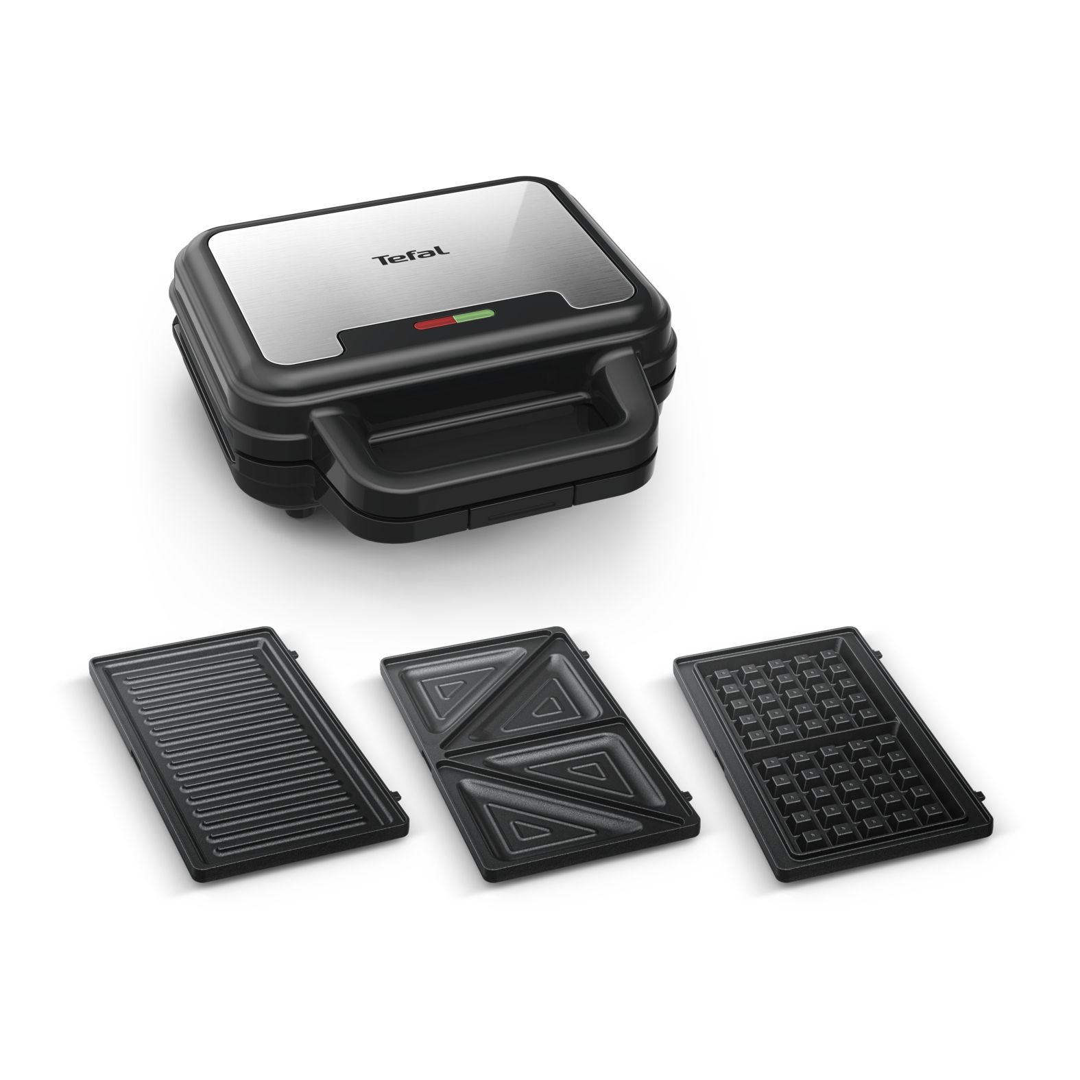 Tefal UltraCompact 3in1 Wafel-, Tosti-ijzer & Contactgrill - Zwart/RVS