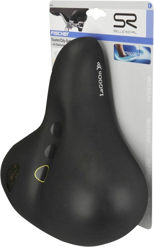 Merkloos Selle Royal Elastomer Gel Tourzadel - Zwart - Maat: één maat
