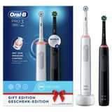 Oral-B Pro 3 3900 Elektrische Tandenborstel - Zwart & Wit - 2 Handvatten