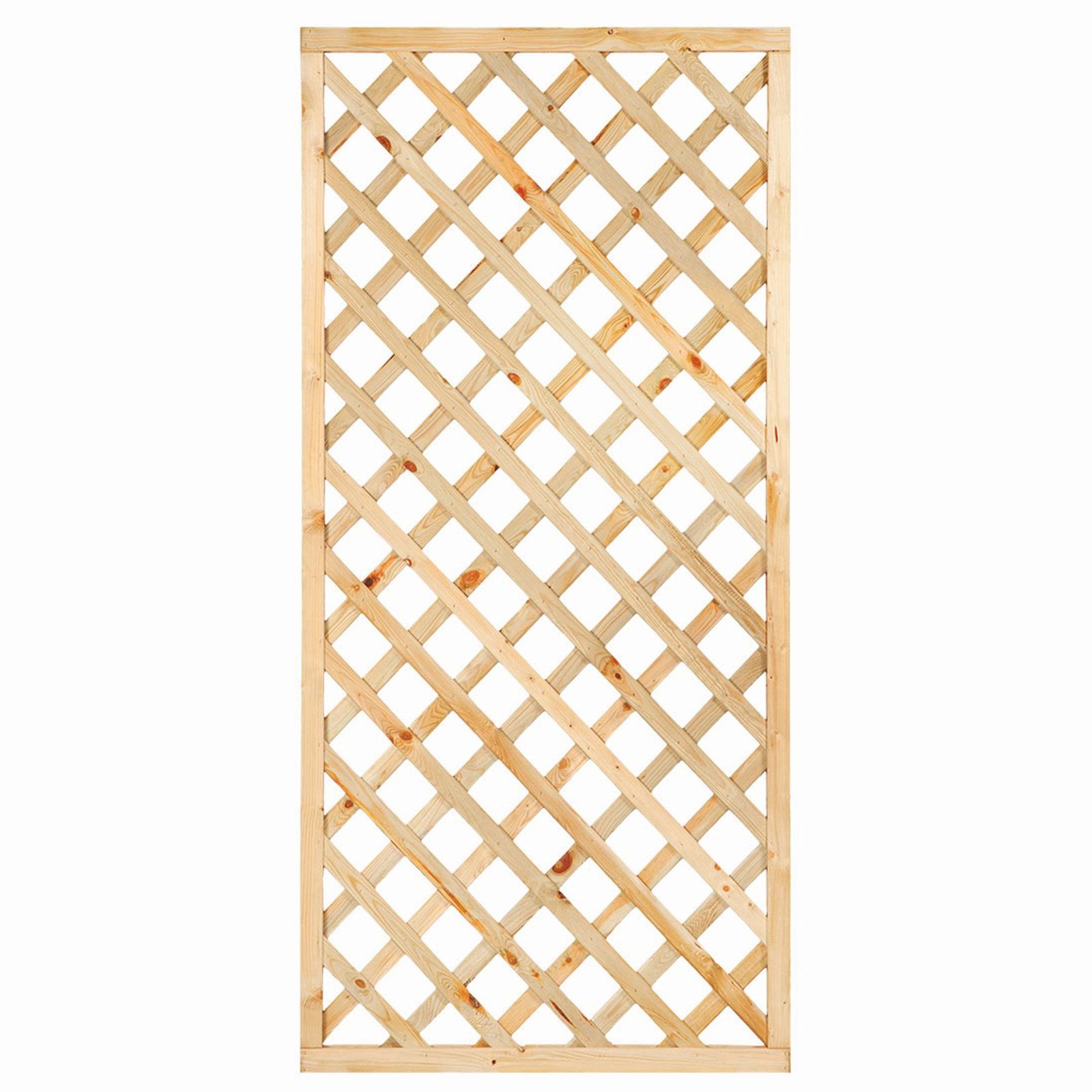 Tuindeco Trellis diagonaal recht met rechte lijst 90 cm