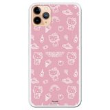Personalaizer Beschermhoes voor iPhone 11 Pro Max - Hello Kitty Patron op roze