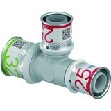 Uponor S-Press Plus PPSU pers composiet T-stuk verlopend 32x25x25mm