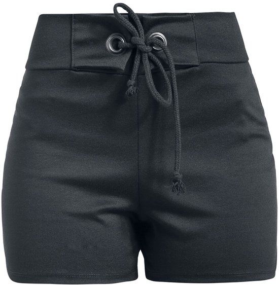 Outer Vision Cloe High Waist Short Dames Hotpants - zwart - S