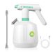 Uten Elektrische spuitfles, 2 l elektrische tuinsproeier voor binnen- en buitenplanten, USB-oplaadbaar, met stroomweergave, verlengd mondstuk, multifunctioneel voor tuinieren, bemesten, schoonmaken