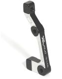 XLC Remschijfadapter BR-X24 – Post Mount-remmen – CNC Bewerkt – 180 mm achter – Zwart/Zilver
