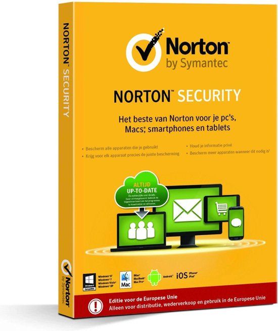 Norton Security 2.0 - Antivirus - 1 jaar - 1 licentie - Nederlands