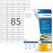 HERMA 8337 labels voor alle weersomstandigheden A4, set van 32 (37 x 13 mm, 800 vellen, polyesterfilm, mat) zelfklevend, bedrukbaar, extreem sterk klevende etiketten, 68.000 etiketten voor printer, wit