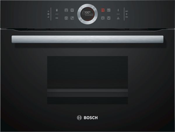 Bosch Serie 8 CDG634AB0 - Compact Steam Oven - Black - Touch Control