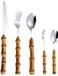 Argent bestekset met mes, vork en lepel, 5 stuks