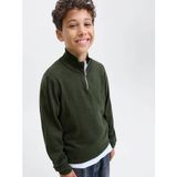 JACK&JONES JJEEMIL KNIT HALF ZIP NOOS JNR Jongens Trui 140 Katoen Viscose Polyamide Duffel Bag