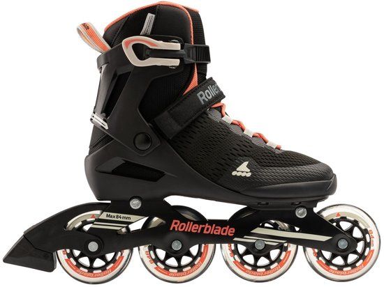 Rollerblade Sirio 84 Dames Skates Zwart/Koraal