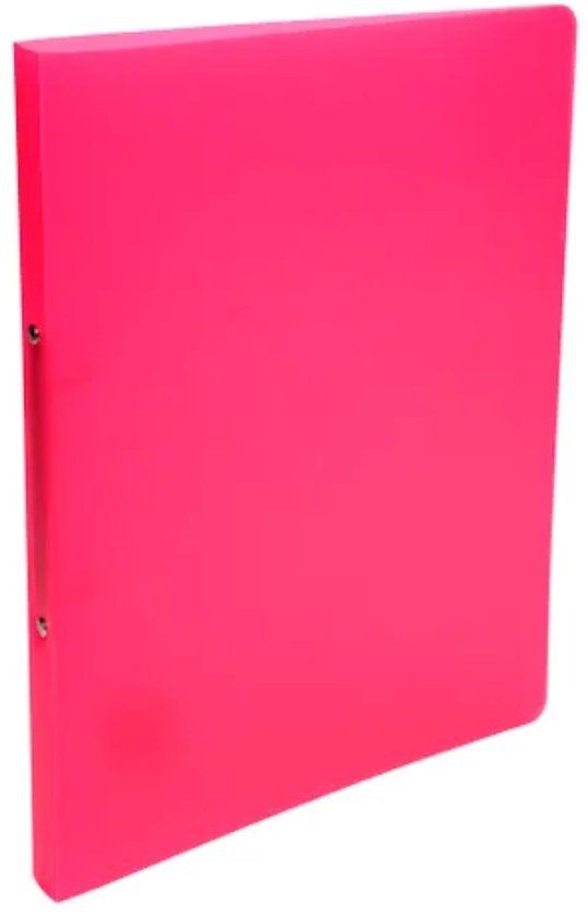 Exacompta Ringmap - Ringband - 2 Ringen - Transparant Roze - Chromaline - A4 - 15mm Ringen