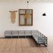 Maison Exclusive - Ensemble de jardin pour 9 personnes, gris, bois de pin massif