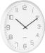 Karlsson Wall clock Lofty iron matt white, D. 40cm