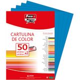 Fixo Paper 11120330 karton, A3, 50 stuks, blauw, 180 g