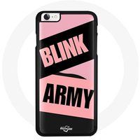Maniacase Etui voor Iphone 7 BTS ARMY Et Blackpink Blink Rose Noir