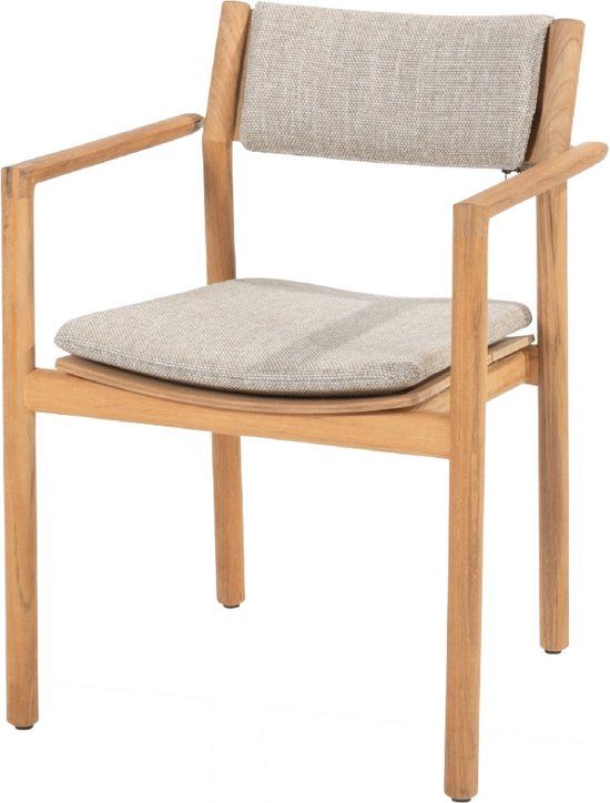 4 Seasons Outdoor 4 Seasons Levi Tuinstoel - Teakhout - Stapelbaar - 1 Stuk