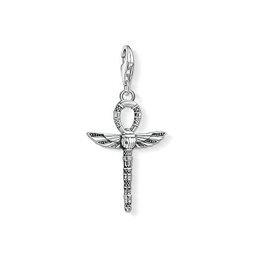 Thomas Sabo Dames heren bedelhanger levenskruis Ankh met karabijnhaak Charm Club 925 sterling zilver 1551-637-21