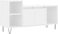 vidaXL meuble TV 100x35x55 cm bois de mélèze blanc