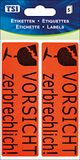 TSI 55310 Opmerking etiket voorzichtig breekbaar, druk op papier