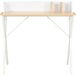 Maison Exclusive - Bureau blanc et naturel 80x50x84 cm