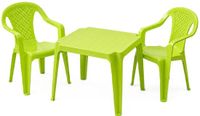 Pro Garden Kinder Tuinset - Groen - Kunststof - Kindertafel en Stoeltje