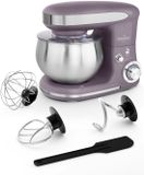 Swiss Haus® KM1805 Keukenmachine - 1300W Keukenrobot – 5L RVS Mengkom – Keukenmixer met 6 Snelheden + Pulse – met Deeghaak & Garde – Paars