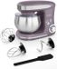 Swiss Haus® KM1805 Robot culinaire – 1300W Robot culinaire – 5L Bol mélangeur inox – Batteur de cuisine avec 6 vitesses + Pulse – avec crochet pétrisseur & Fouet – Violet