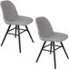 Zuiver Albert Kuip stoelen Lichtgrijs - Set van 2