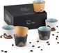 Holland Connections Set van 5 tasses à expresso faites à la main en céramique - 90 ml, à paroi épaisse et lavables au lave-vaisselle