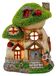 Omgoods - Chalet de jardin solaire, vert, décoré de coccinelles