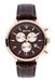 Gigandet Heren analoog Japans kwartsuurwerk met lederen armband VNAG6/009, bruin