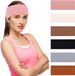 Bandes de sport élastiques pour femmes | Convient pour le yoga et le fitness | Matériau tricoté antidérapant | Style bohème | 6 pièces en 6 couleurs | Convient pour une utilisation pendant les soins du visage