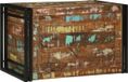 vidaXL Opbergbox Bruin en Zwart 80 x 50 x 50 cm Hergebruikt Hout