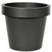 Mega Collections Plantenpot/bloempot - kunststof - antraciet - buiten - D50 x H44 cm