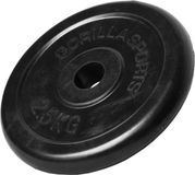 Gorilla Sports Halterschijf - Gietijzer - Rubber - 30 mm - 2,5 kg