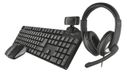 Trust Qoby Clavier et Souris - RF Sans fil - Français AZERTY - Noir