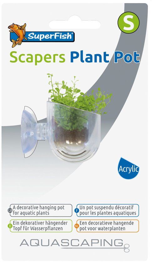 Superfish Scapers Plant Pot Klein
