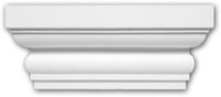 Profhome Decor Profhome Pilaster kapiteel 121004 Sierelement Dorische stijl wit