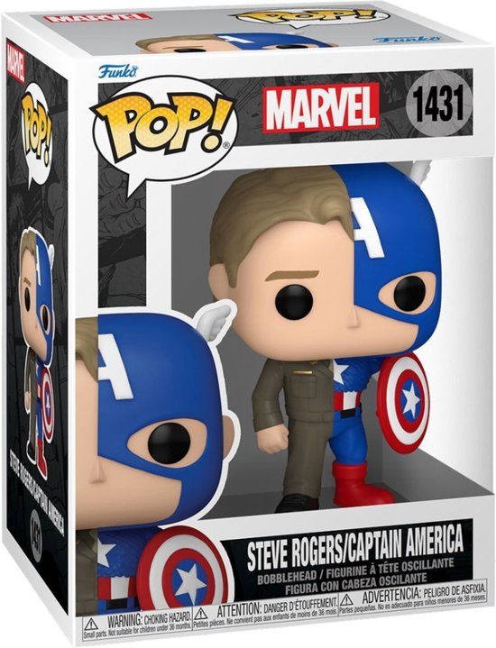 Funko Pop Marvel: Split - Captain America / Steve Rogers #1431
