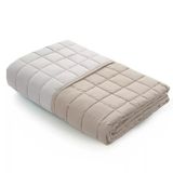 Caleffi - Sprei, gewatteerd, modern, eenkleurig, voor tweepersoonsbed, zand