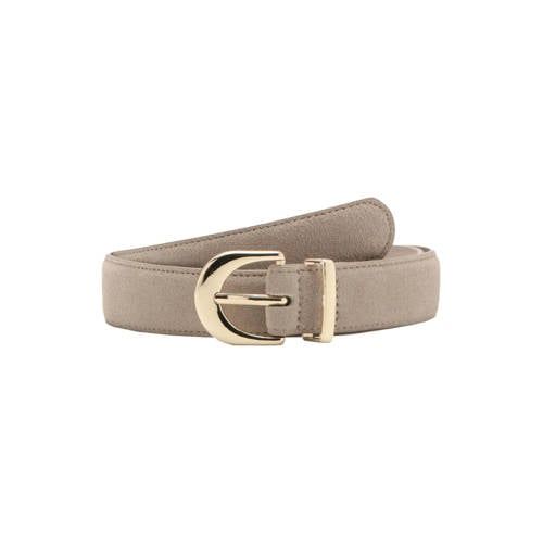 Mango Suede Belt Beige