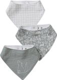 Vertbaudet Set de 3 bavoirs en gaze de coton