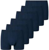 Schiesser Heren Shorts / Pants 6er Pack - 95/5 Essentials - Organic Cotton - Donkerblauw - Effen - 95% Katoen, 5% Elastaan - XXL
