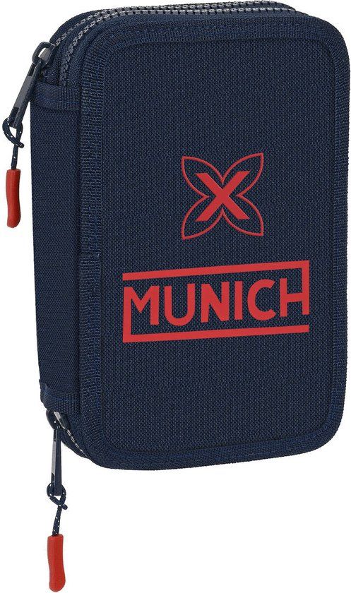 Munich Flash Marineblauw Dubbele Etui - 28 Onderdelen - Blauw